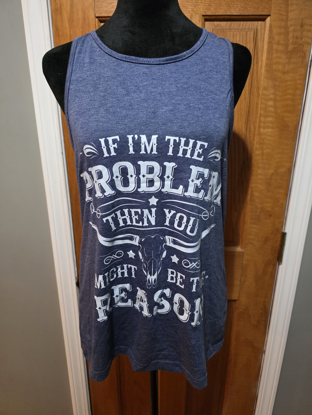 Graphic Sleeveless Tank Top - Morgan Wallen You Might Be The Problem